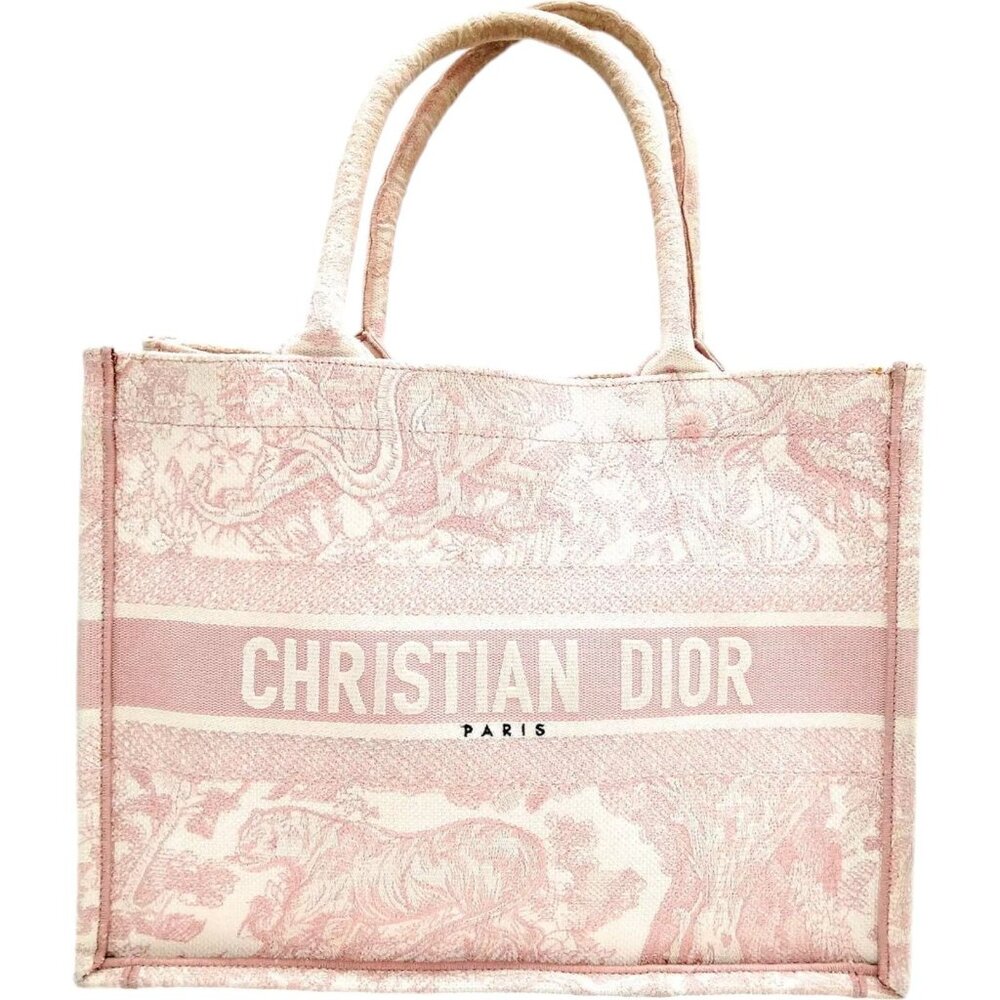 2371053AQ (S6) Christian Dior Hand Bag Pink Canvas - Picture 1 of 9